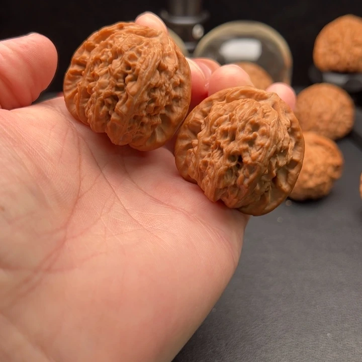 把件文玩核桃40白狮子