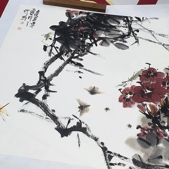 国画书画作品多次