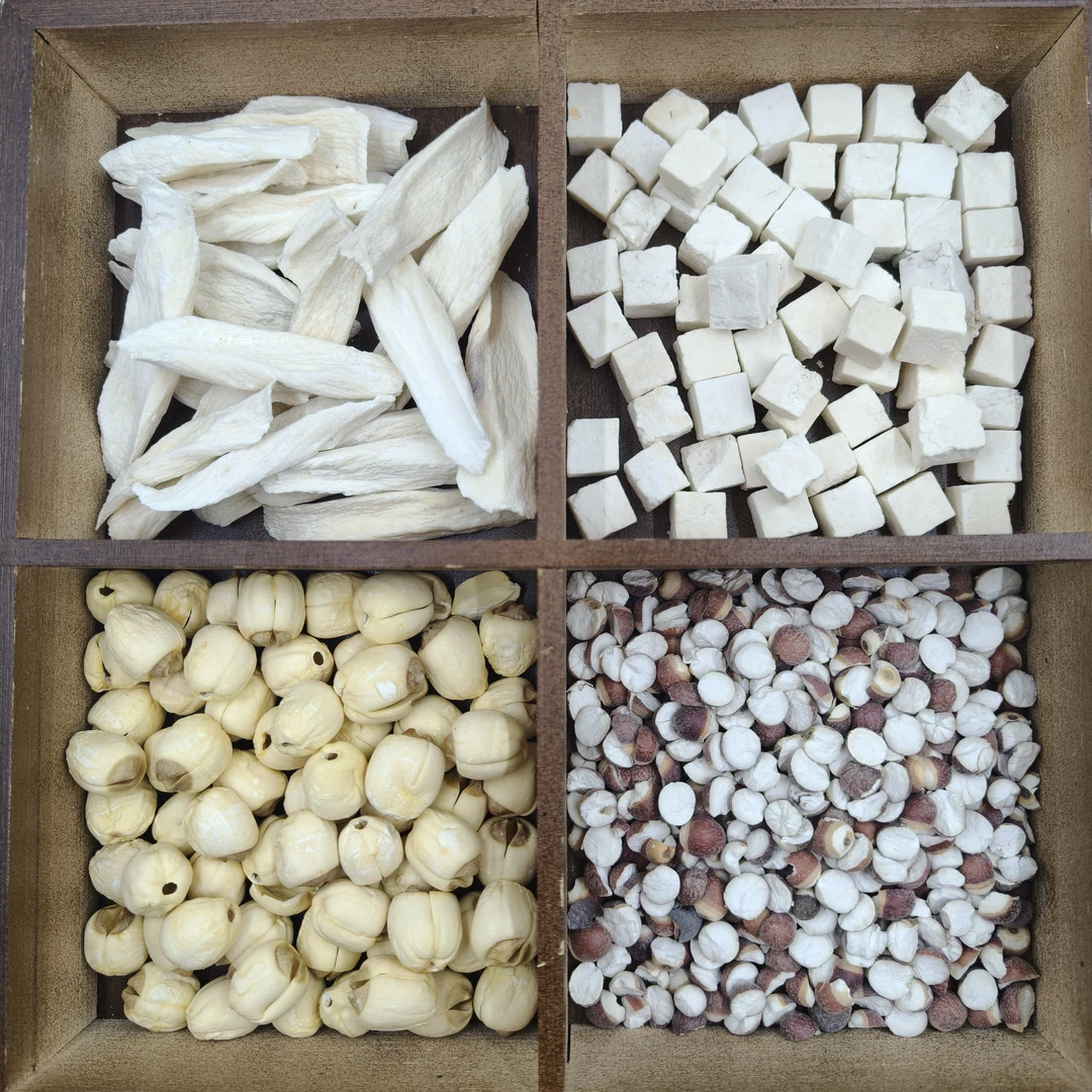 四神汤茯苓芡实莲子怀山药煮水煲汤无硫