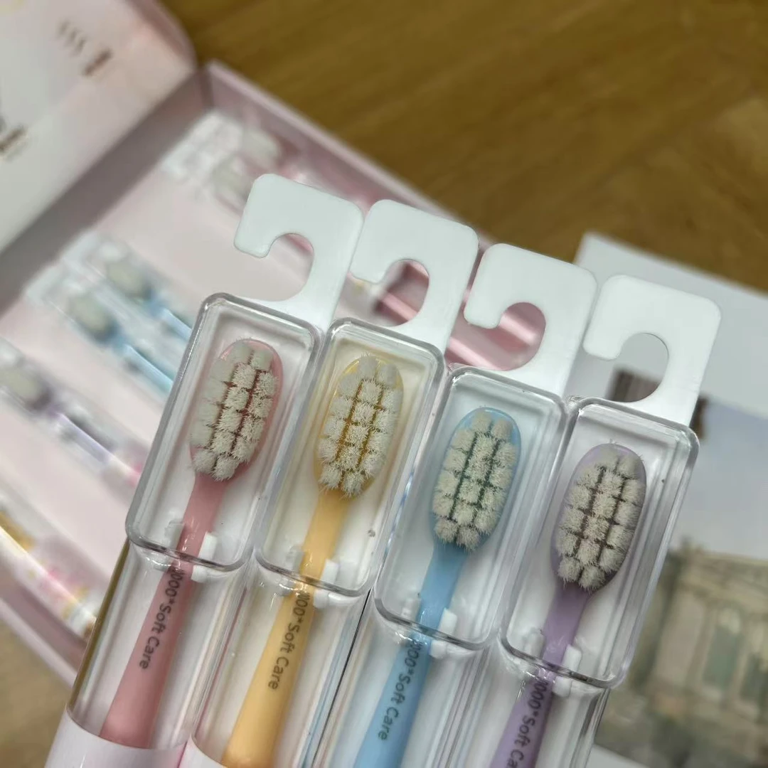 10支装 家用高颜值单支独立包装外出便携软毛牙刷H7854