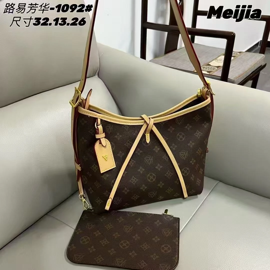 1092大号托特包轻奢耐磨通勤风印花单肩包高品质经典单肩潮流腋下