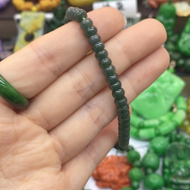 翡翠未镶嵌手链手链21