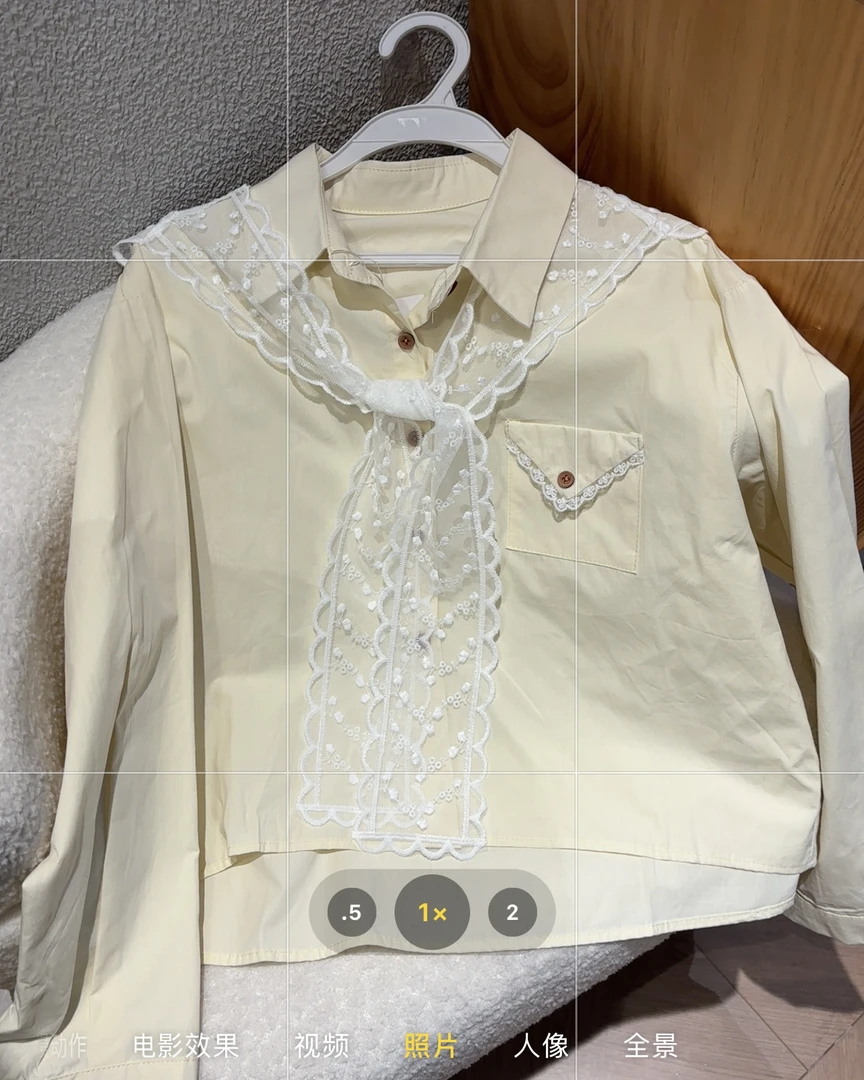 新疆包邮【A21】蕾丝披肩衬衫-前长50 后长57