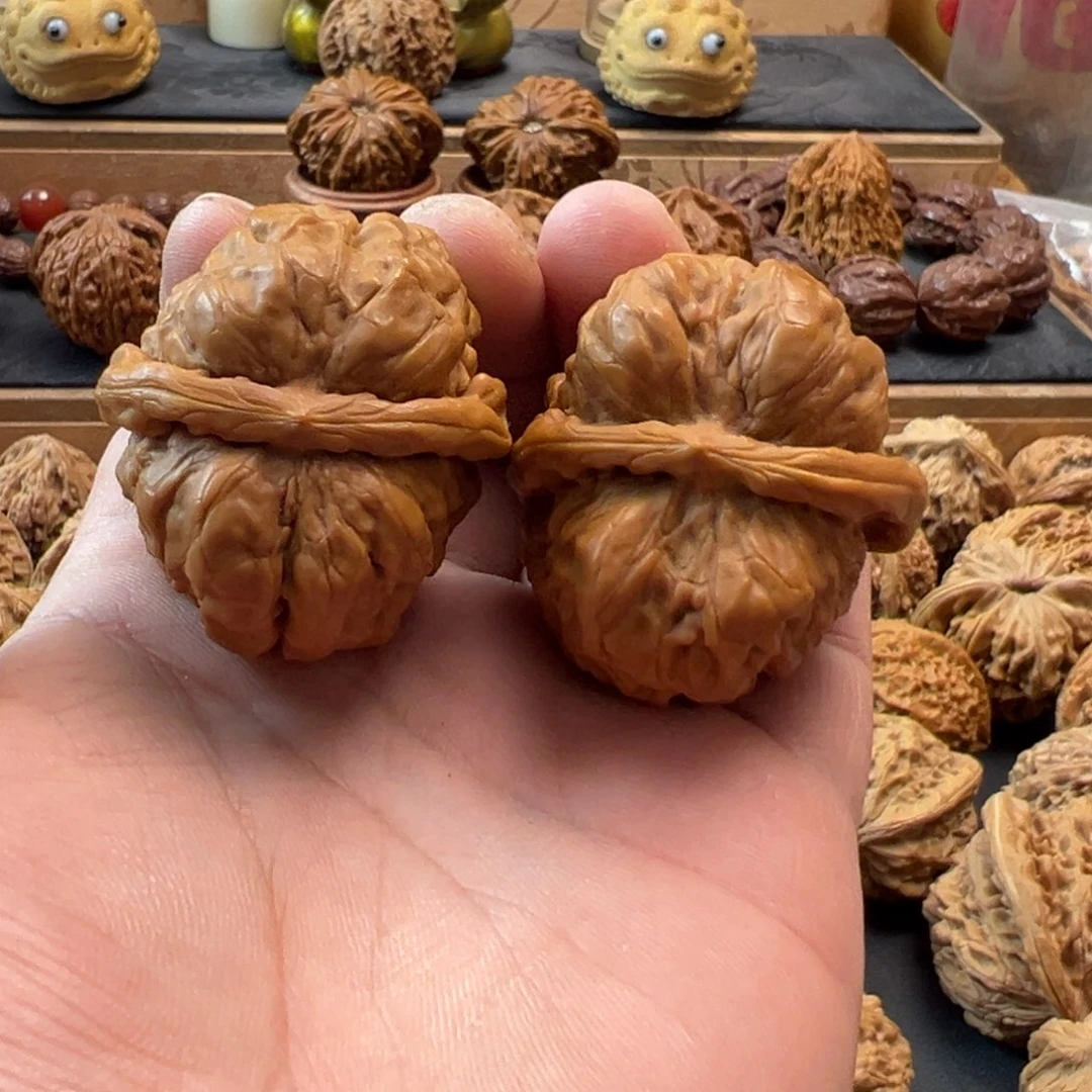 猴头核桃把件文玩核桃，蛤蟆头