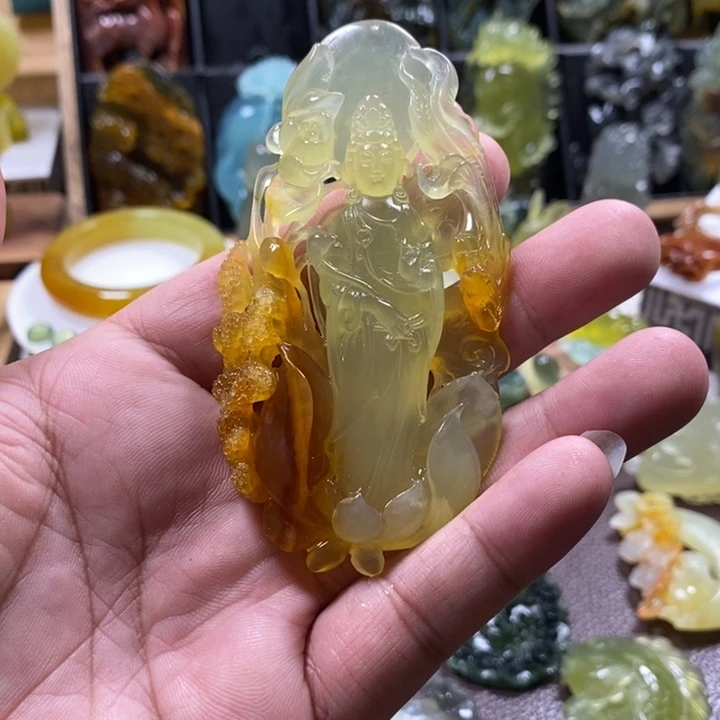 蛇纹石玉合金颈饰