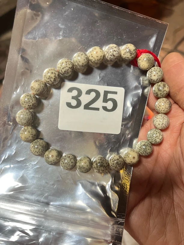 非金属木质吊坠 经典星月菩提配红琉璃手串