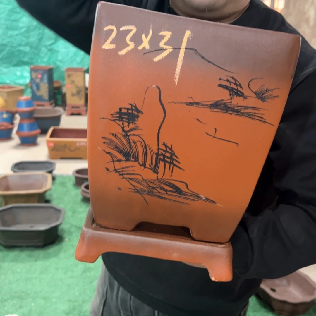 紫砂花盆紫砂花盆