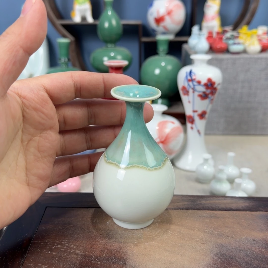 陶瓷手工小花器摆件