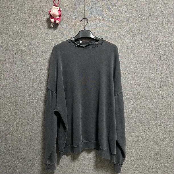 95新 Balenciaga/巴黎世家 3码/穿孔金属饰品卫衣/r1043/13500