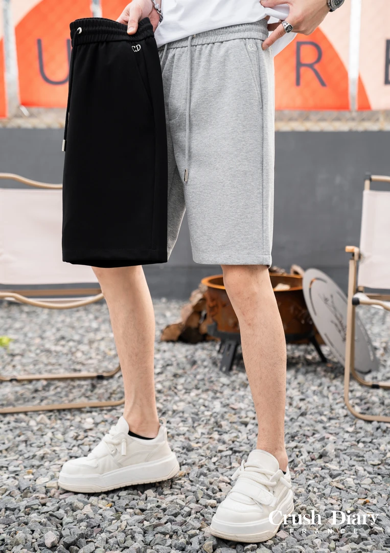 Crush Diary夏季免烫直筒短裤薄款短裤男士潮流休闲百搭时尚款