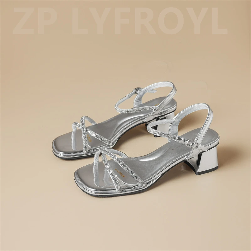 凉鞋女夏外穿爆款2025新款夏天穿裙子专用高级感洋气轻奢气质鞋子