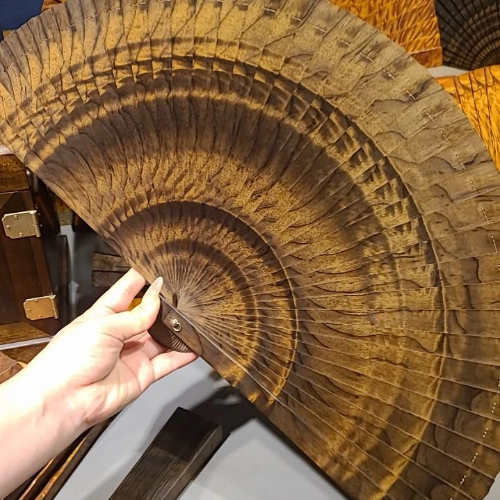 扇子28小叶桢楠金丝楠木苏扇阴沉