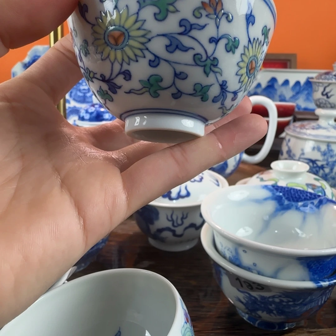 瓷片景德镇手绘青花瓷器173