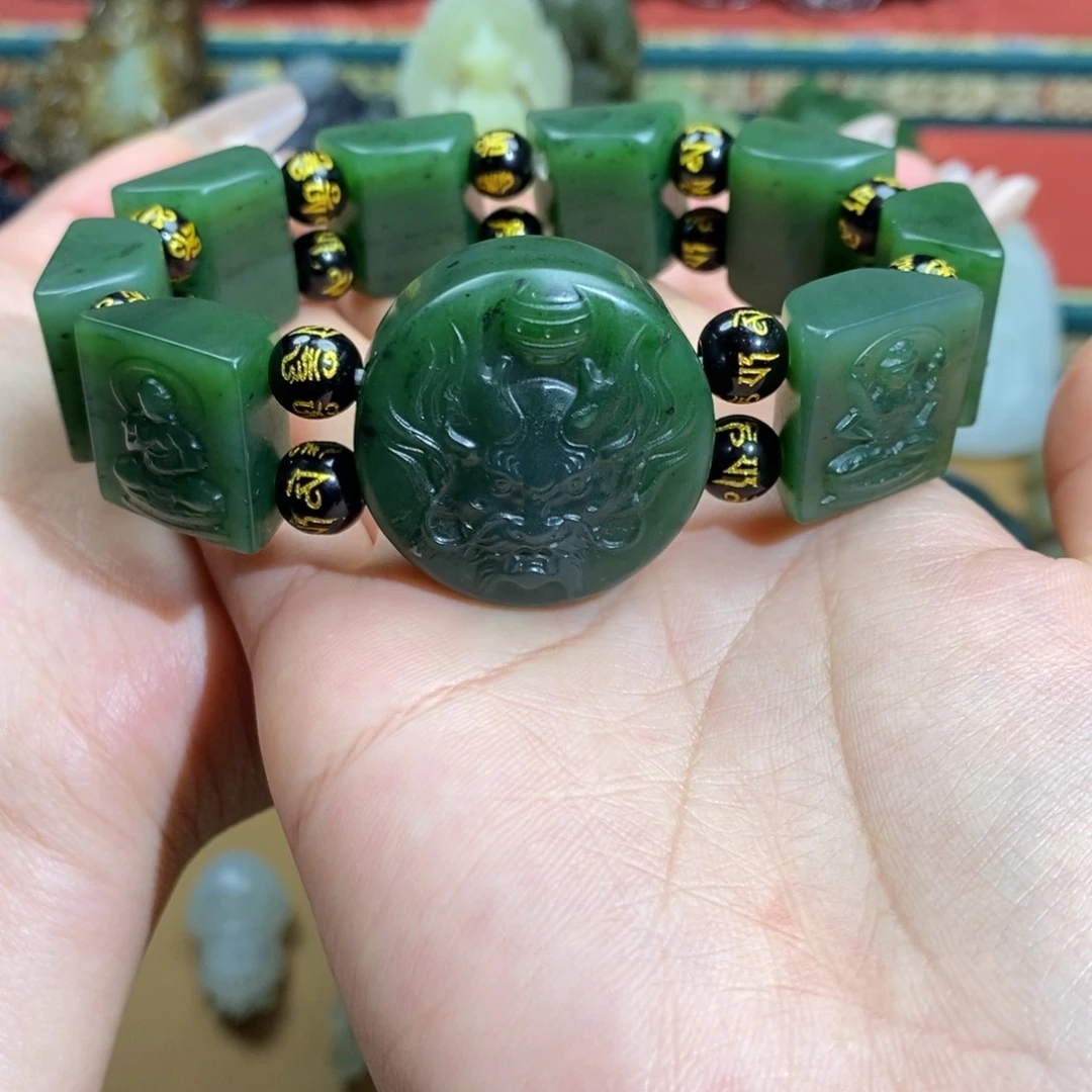 和田玉手链未镶嵌恒*