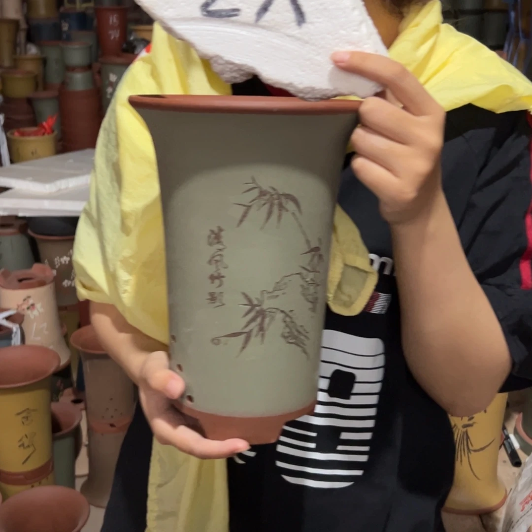 宜兴川阁紫砂花盆
