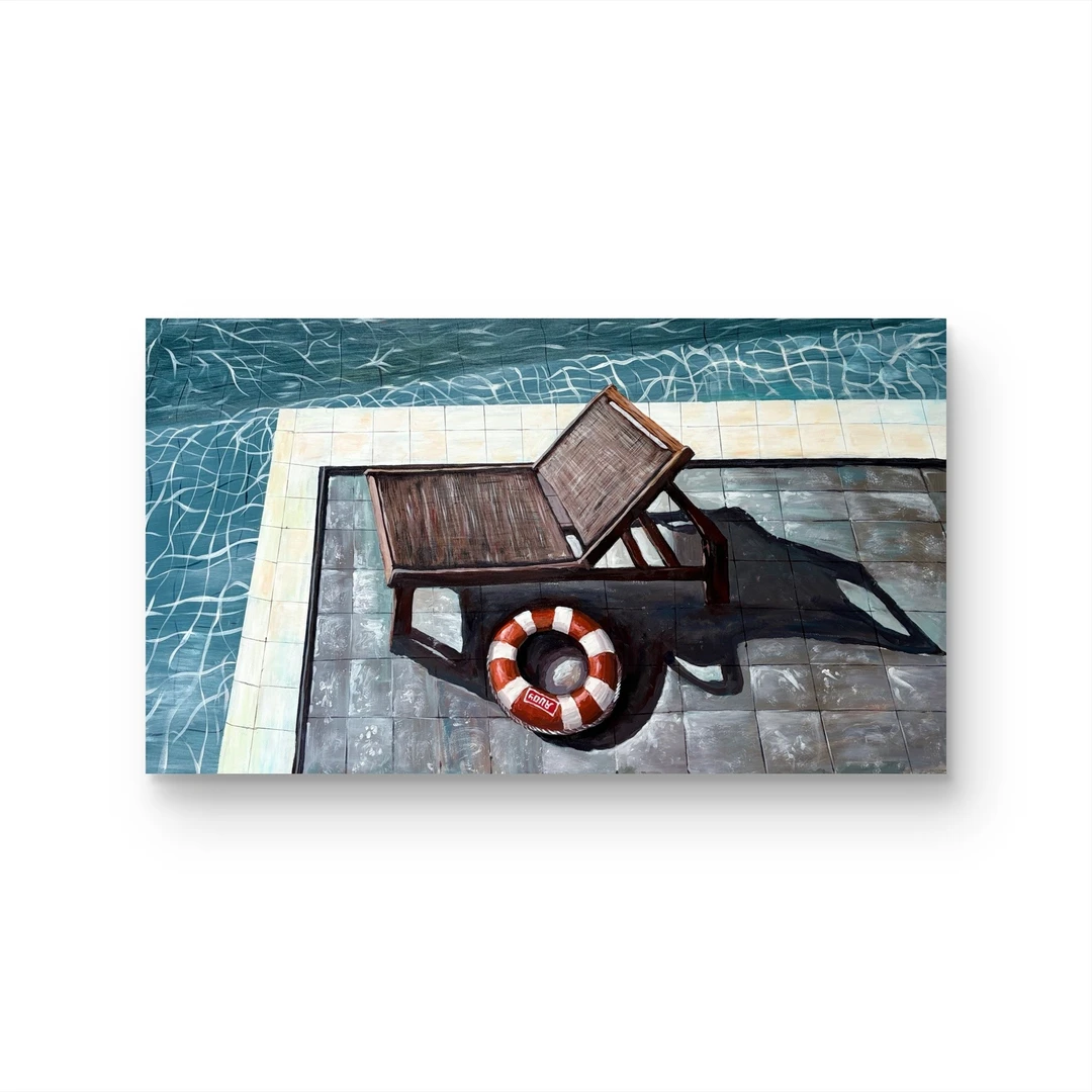 【 待浪 】孤品 “75*133” No.221 纯手绘挂画