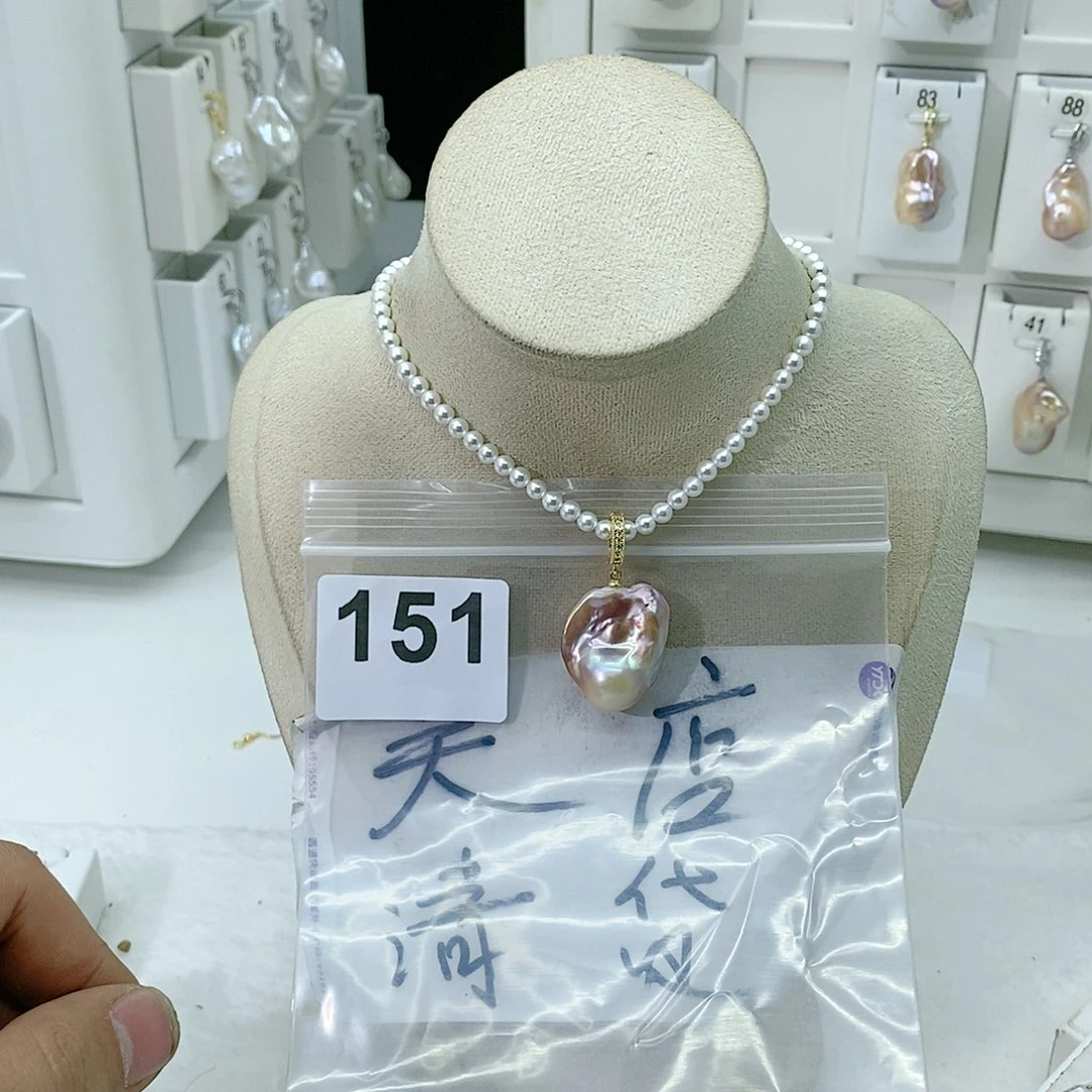 淡水珍珠颈饰合金