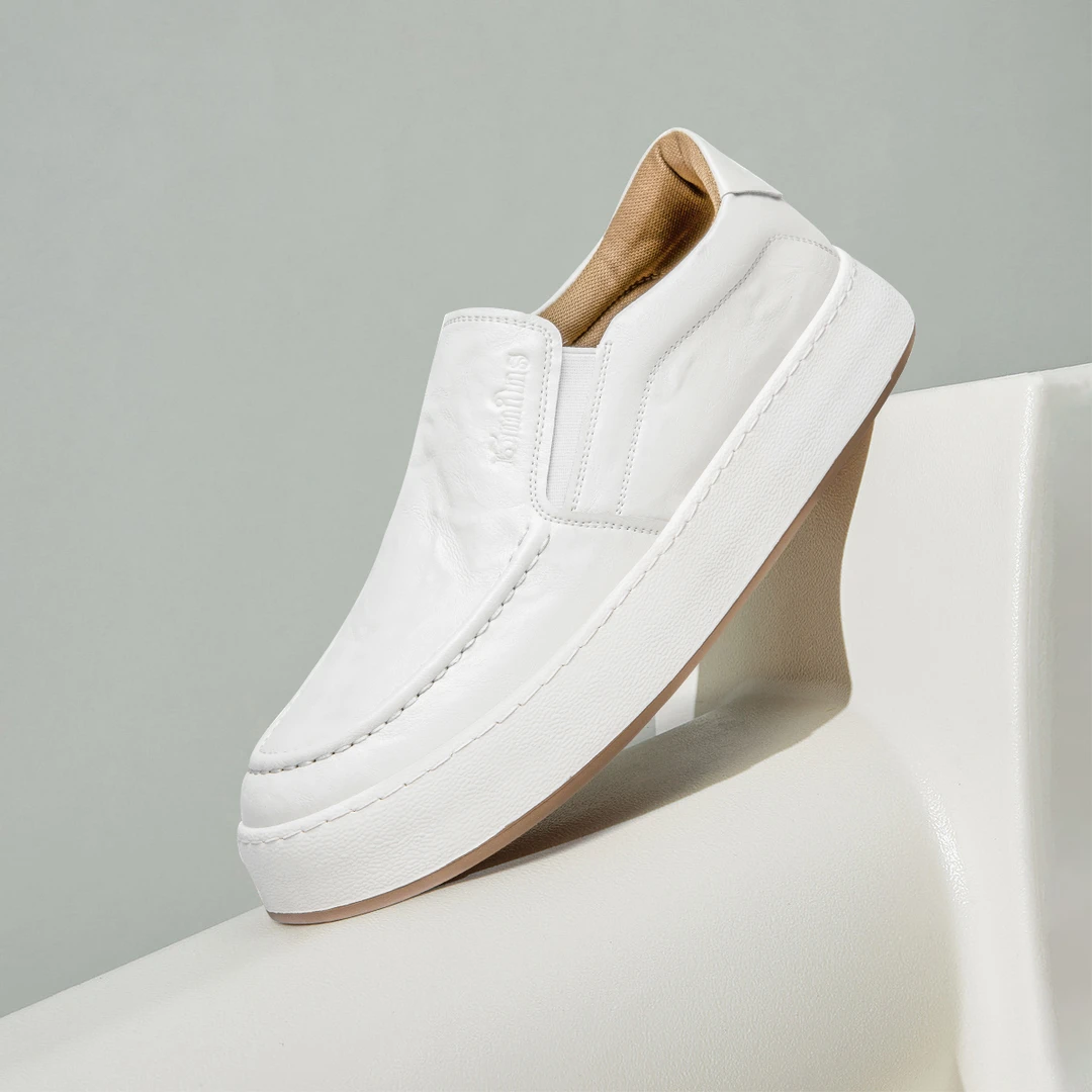 【灵蛇起航】春夏季新款休闲皮鞋乐福鞋懒人套脚驾车复古男休闲小