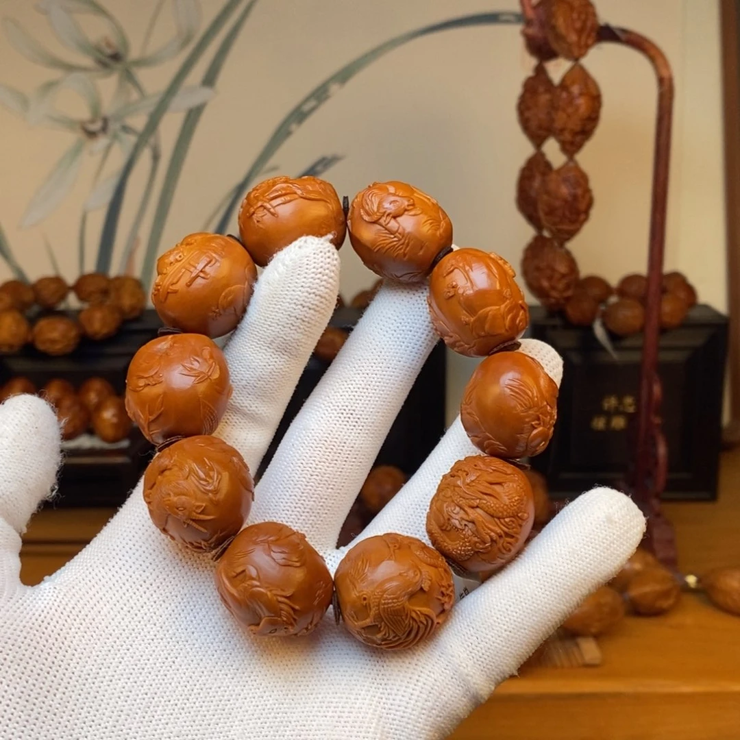 橄榄核手串许静健老师十二生肖2,25×2.3