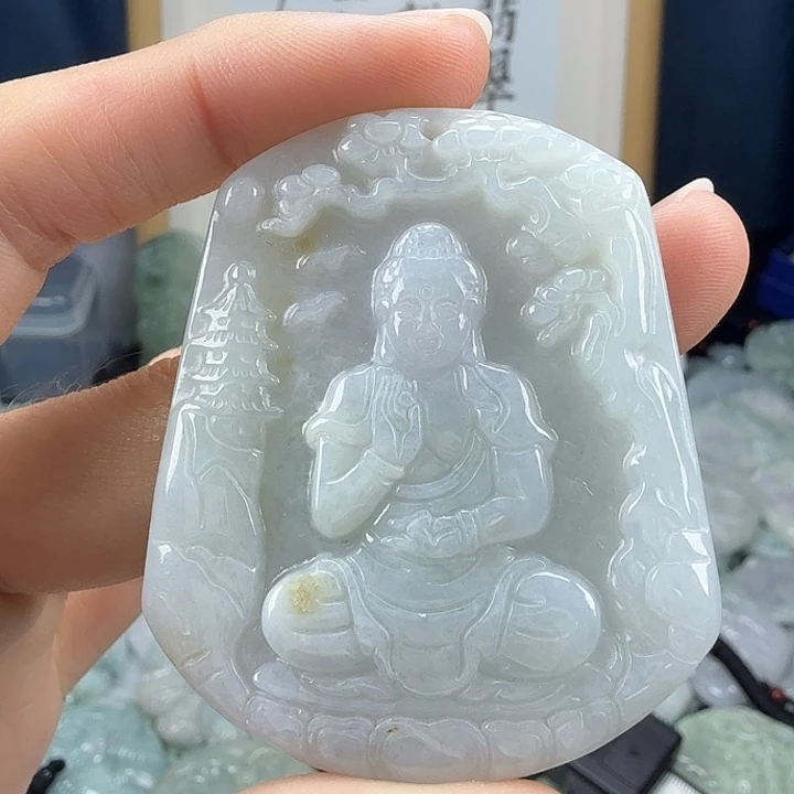 翡翠未镶嵌颈饰翡翠
