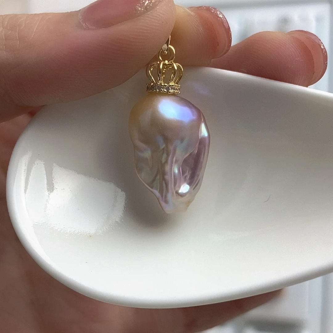 淡水珍珠颈饰银S925镶嵌