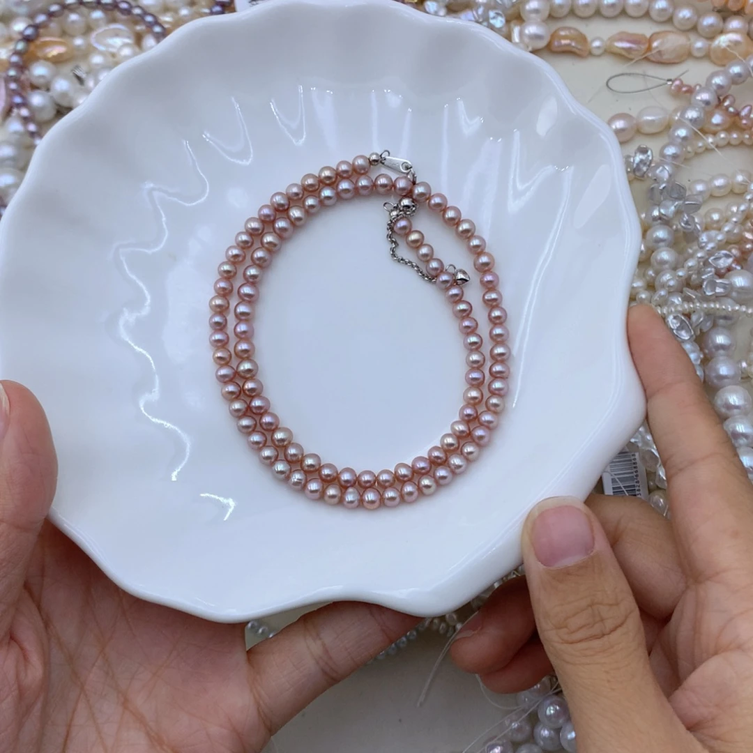 合金颈饰淡水珍珠