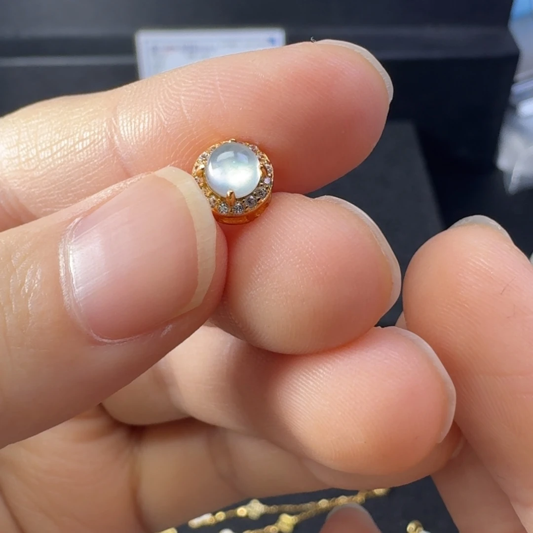 翡翠银S925镶嵌戒指