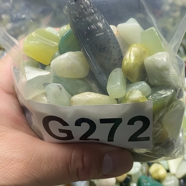 岫玉鱼缸石未镶嵌