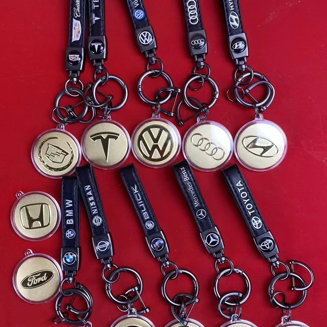 创意车标新款送父亲老公挂件钥匙扣父亲节礼物