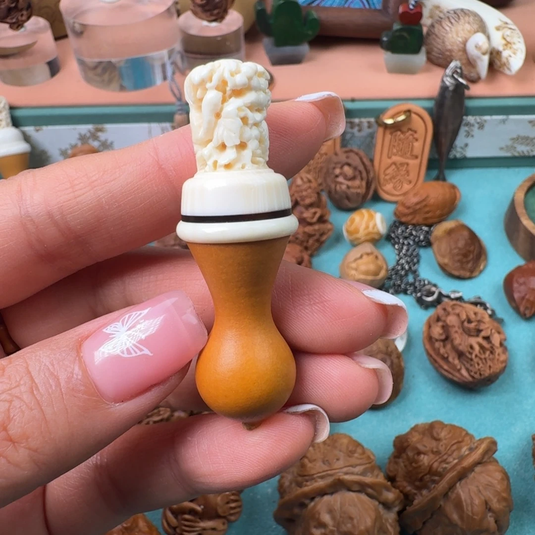 M***u橄榄核手串/手链核潮核雕手工制作