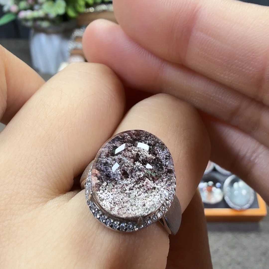 银S925镶嵌水晶戒指