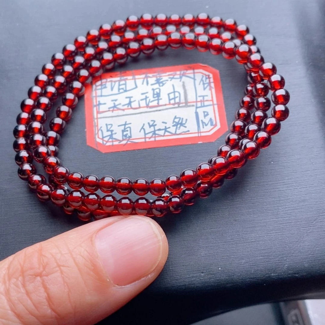 手链石榴石未镶嵌4.4