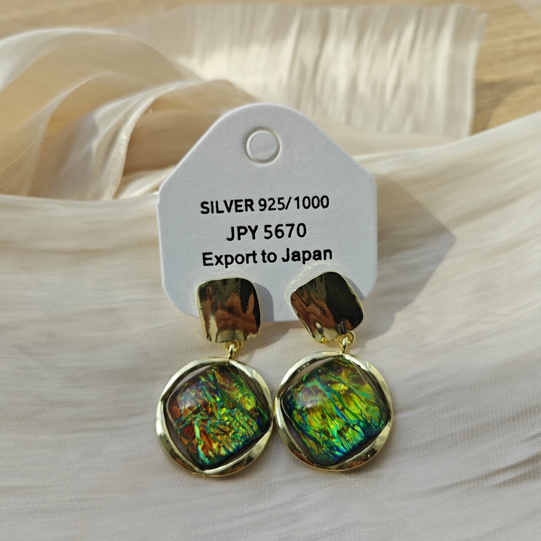 合金耳饰 一对耳环（银针）气质轻奢时尚百搭复古经典小众个性重工