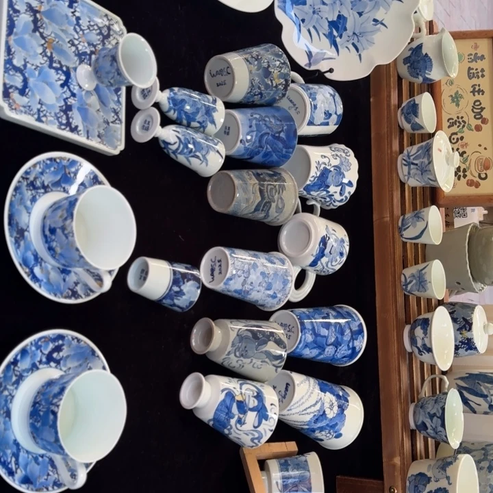 陶盘青花陶瓷手工艺品