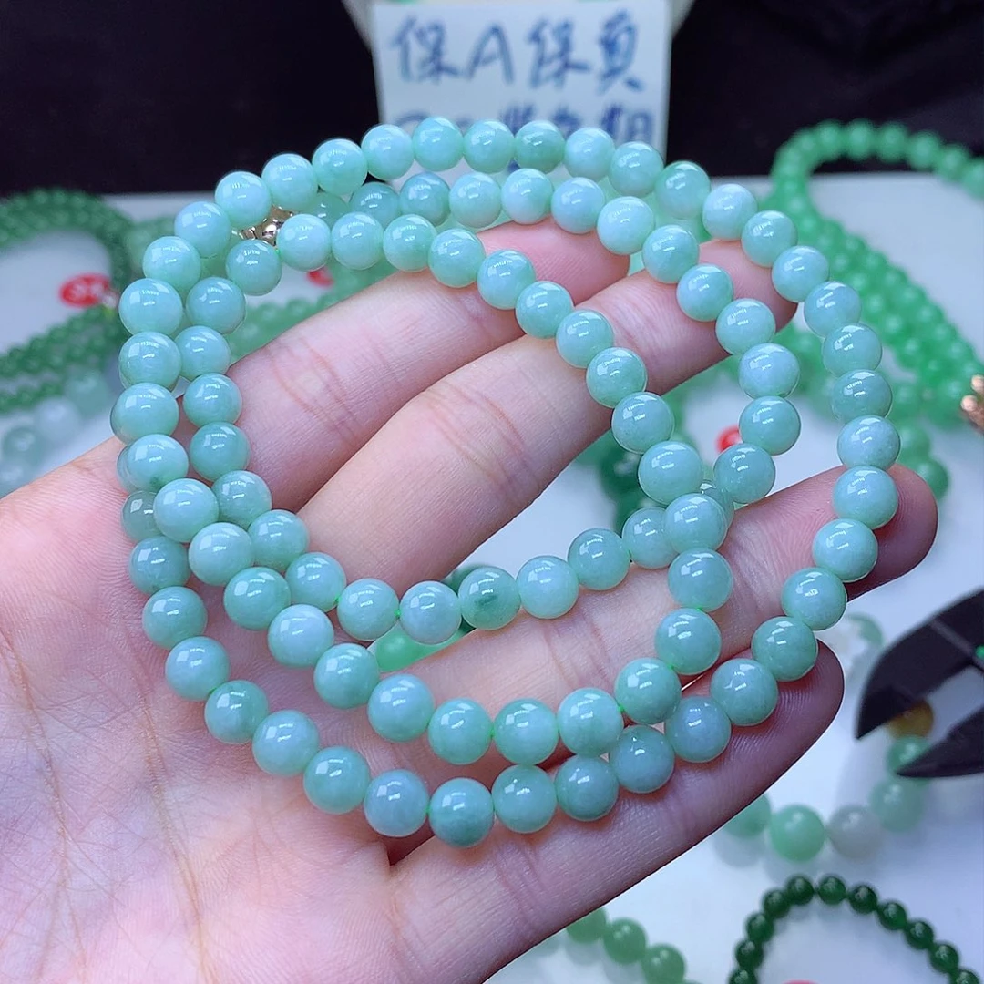 翡翠毛衣链未镶嵌