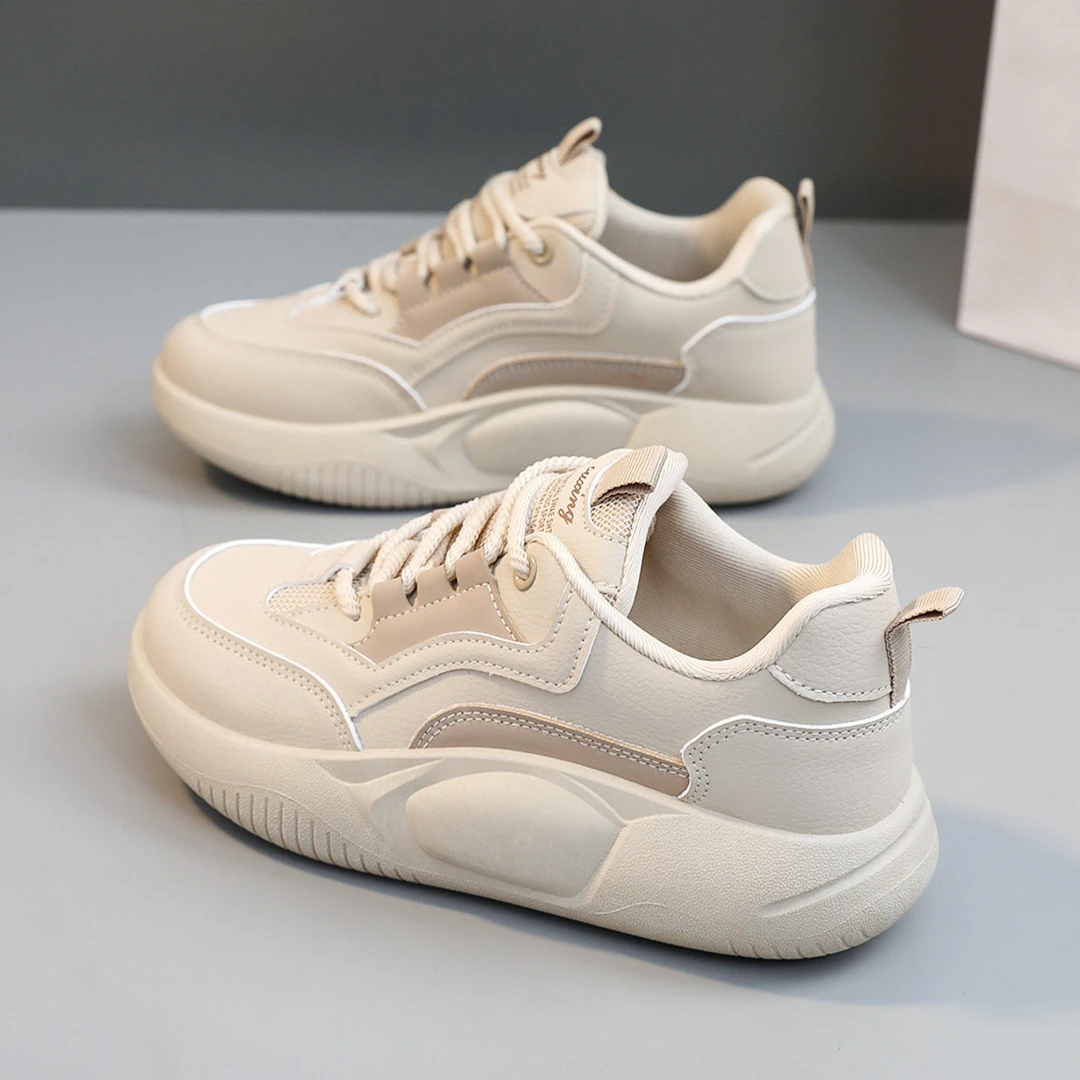 ins韩版小白鞋女2025春季新款厚底板鞋轻便软底运动休闲鞋学生鞋