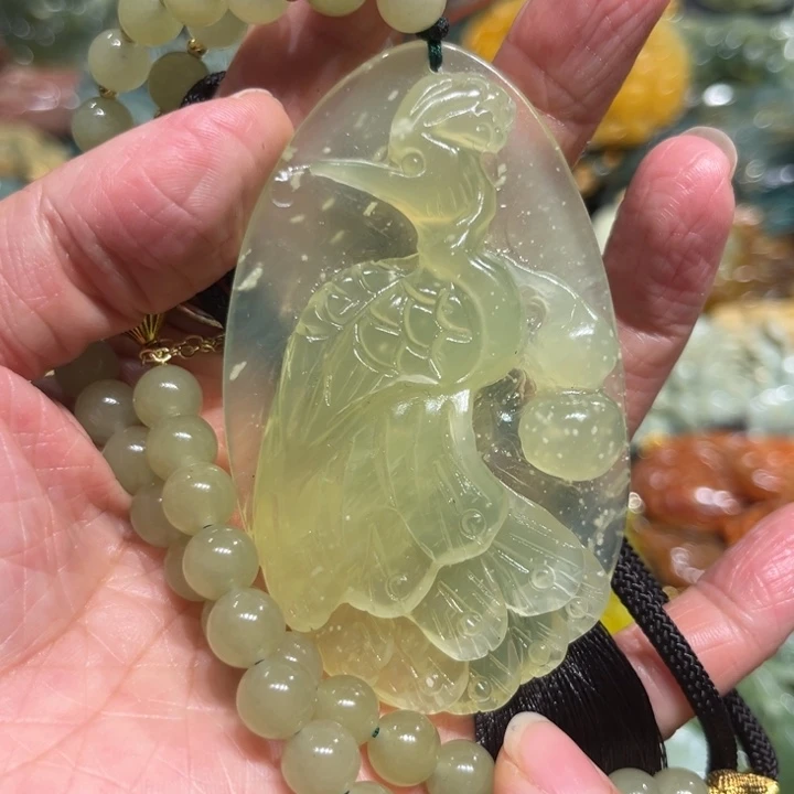 未镶嵌岫玉毛衣链