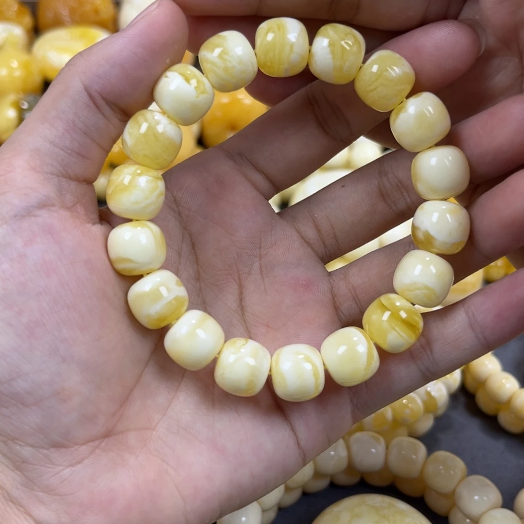 手串琥珀未镶嵌同料12mm