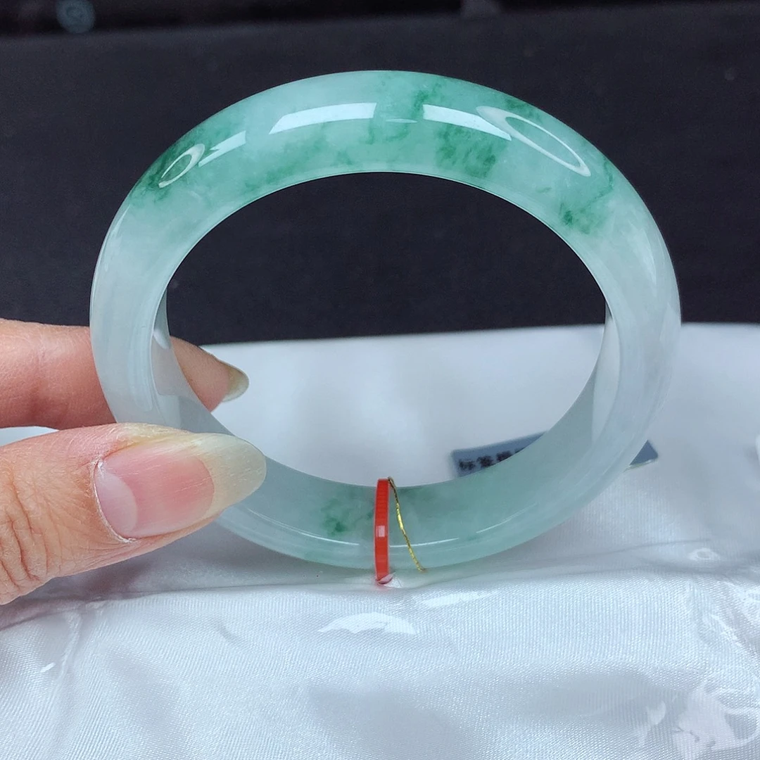 翡翠未镶嵌手镯57圈002