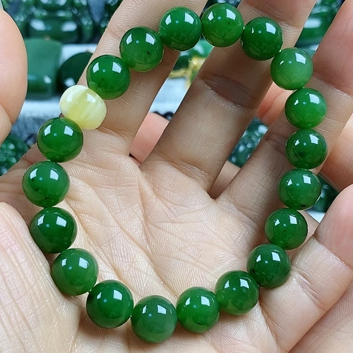 和田玉（碧玉）未镶嵌套链