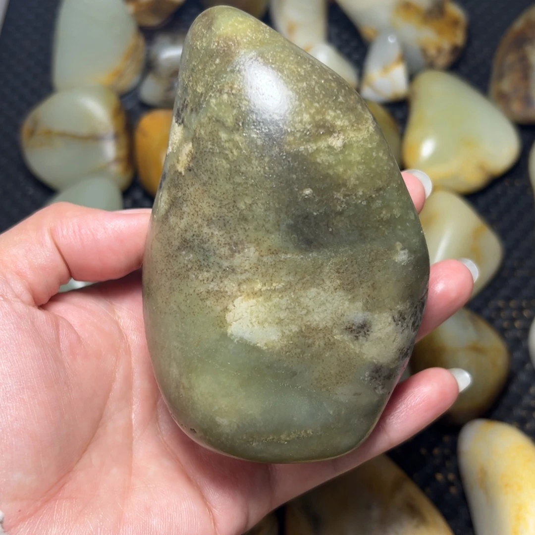 和田玉未镶嵌挂件A37