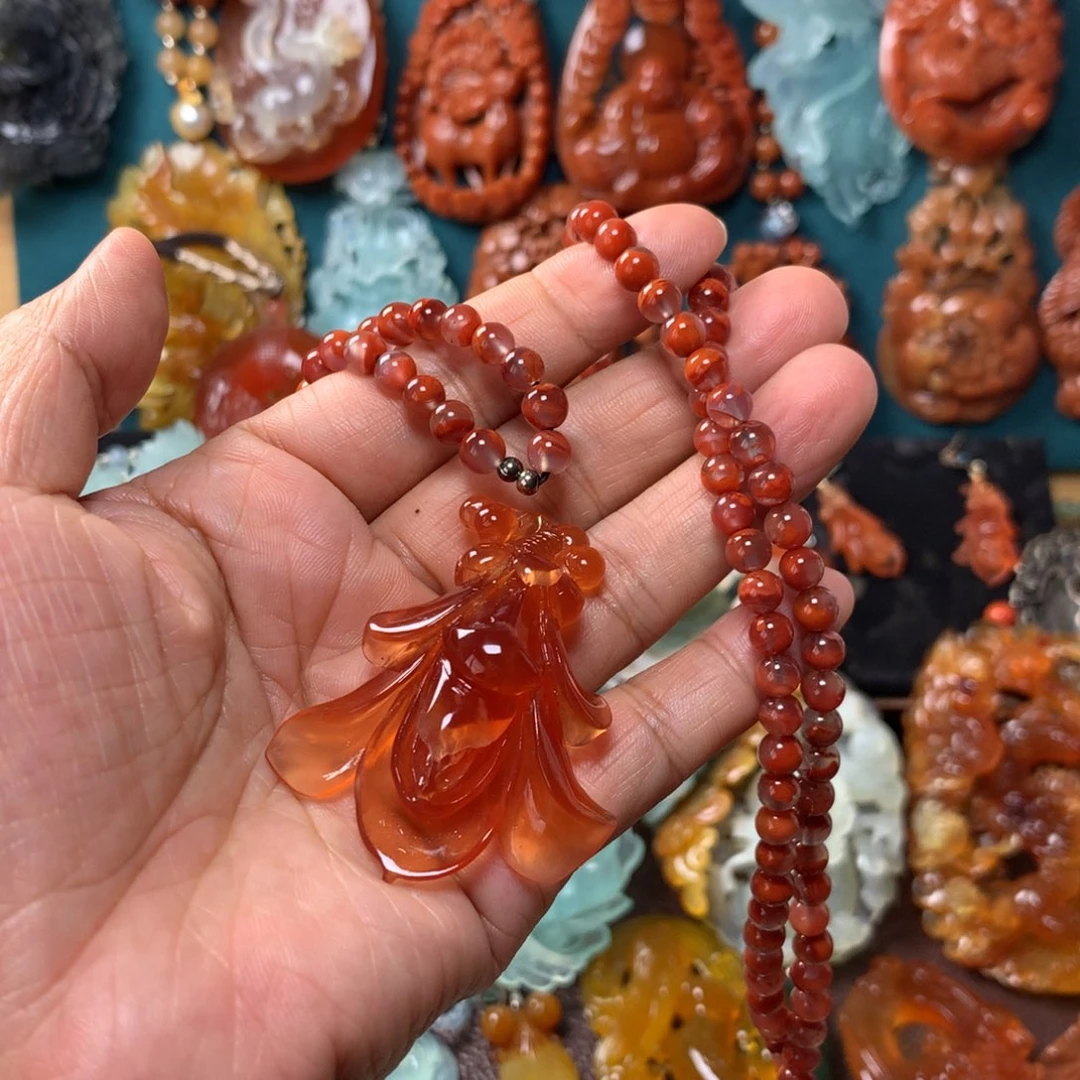 蛇纹石玉挂坠未镶嵌鱼