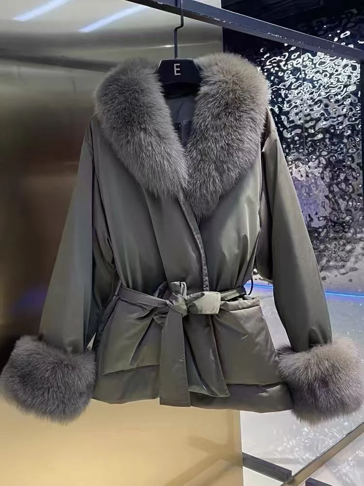 秋冬季（280g-295g）90鹅绒百搭派克羽绒服24075