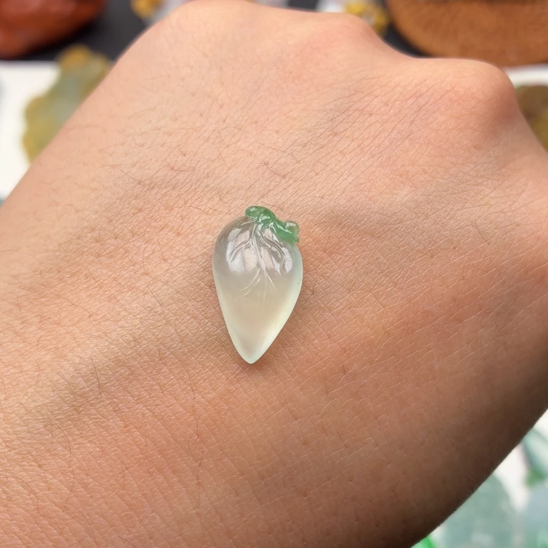 定制翡翠未镶嵌叶子