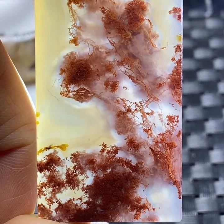 玛瑙/玉髓颈饰足银镀金镶嵌云*