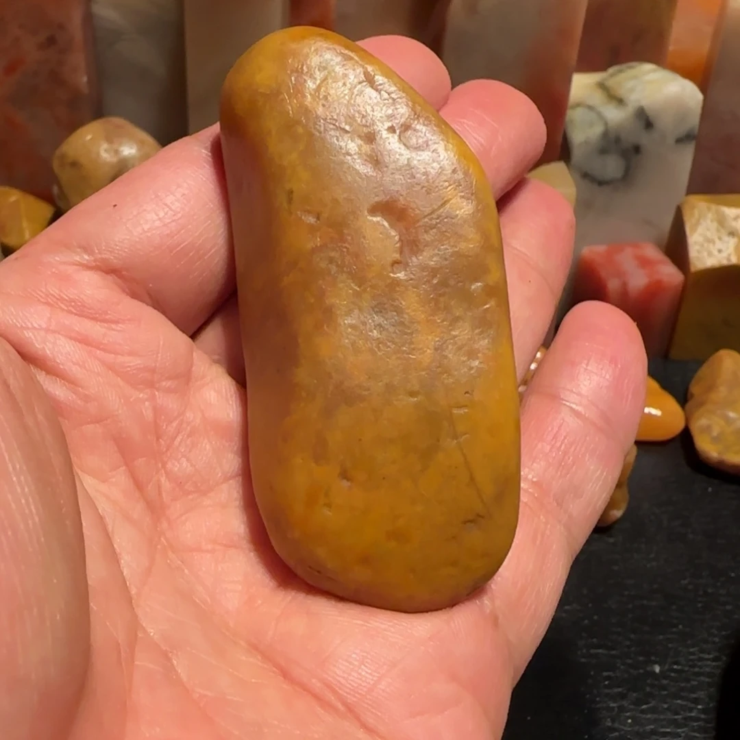 老挝石田黄原石，