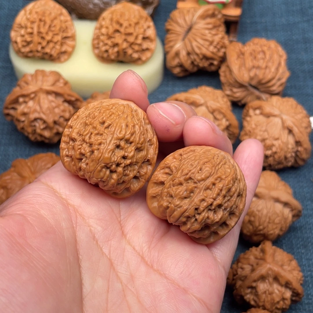 把件文玩核桃34无药承德密纹全品