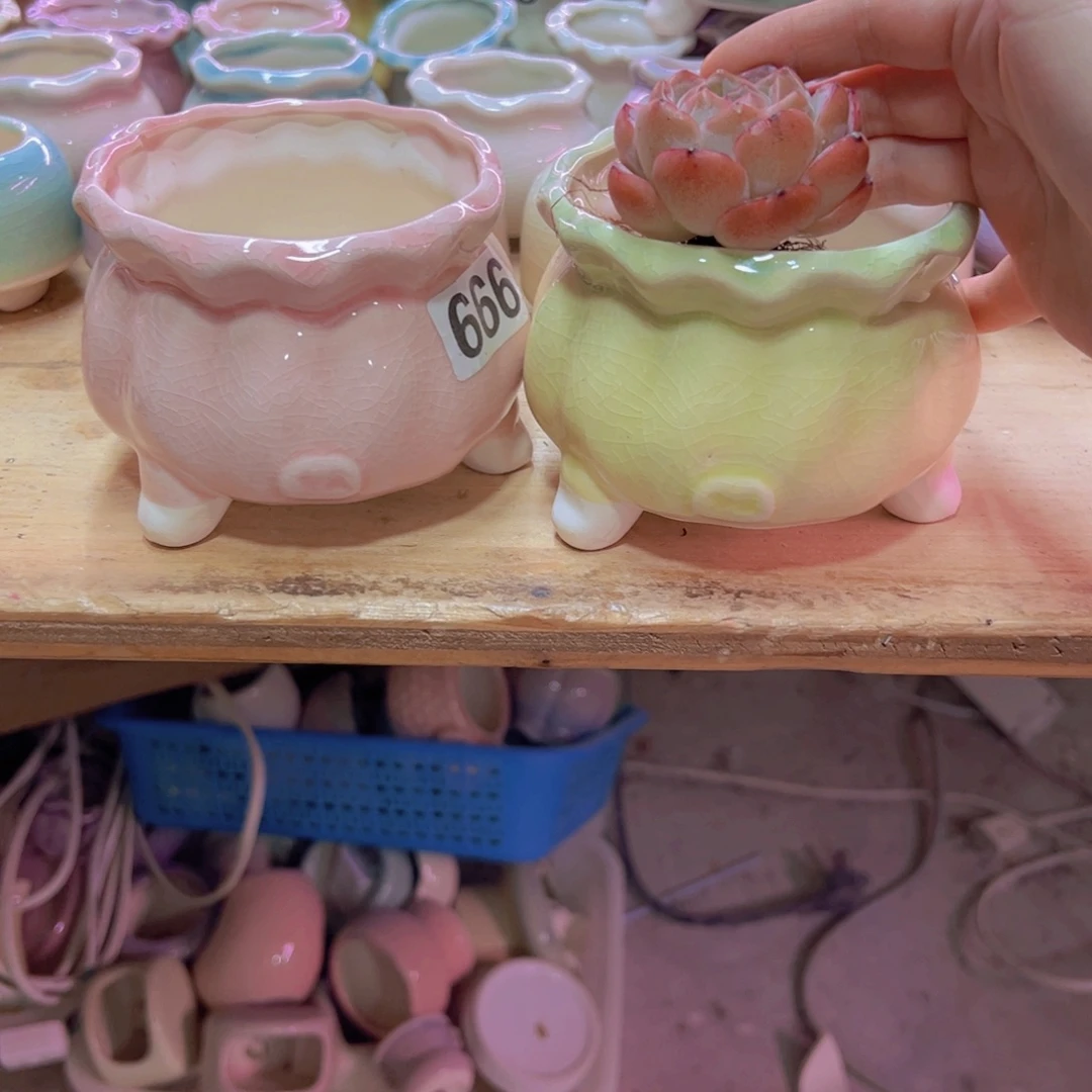 陶瓷花盆当场凑满12包邮