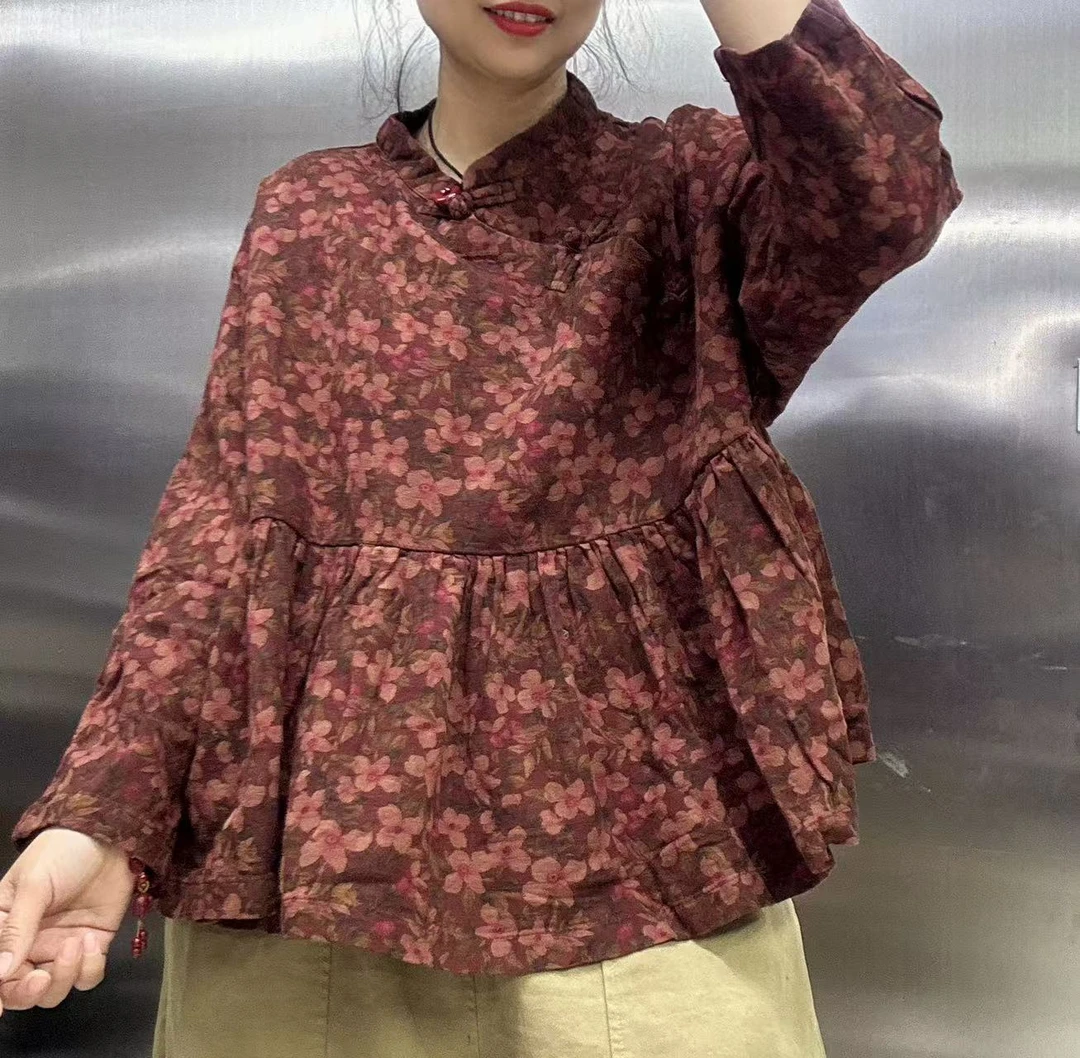 减龄盘扣娃娃版韩系上衣292613