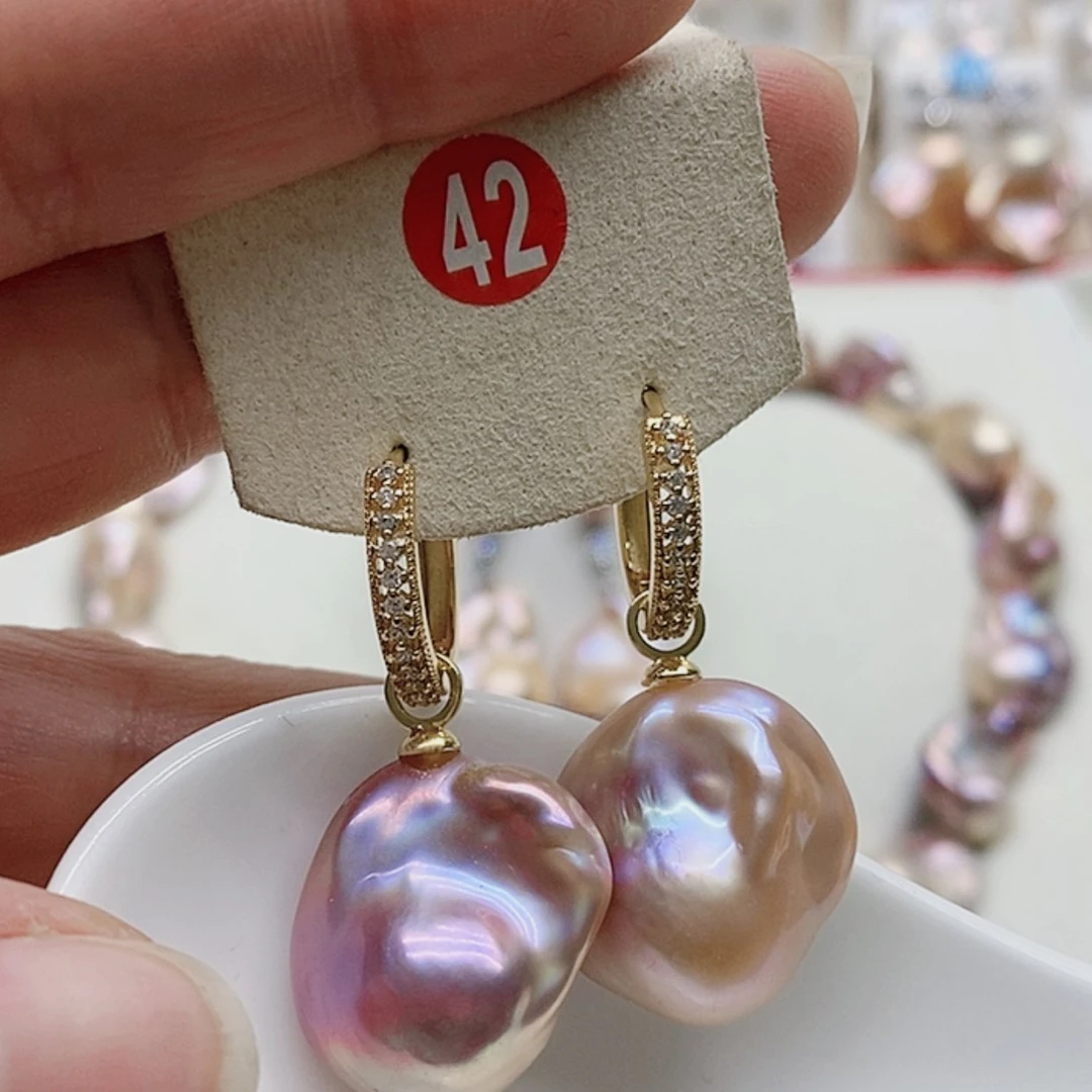 【闪购商品】淡水珍珠耳饰银S925镶嵌